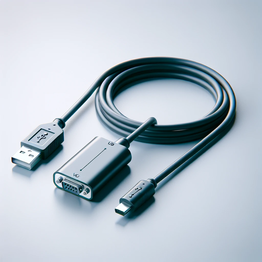 Is there a recommended USB cable length for VGA adapters?